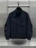 Chaqueta para Hombre Transfronteriza Nuevo Otoño Estilo Coreano de Gama Alta Patchwork Ropa de Trabajo Cuello Alto Chaqueta Marca de Moda Estilo Fresco