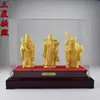 Artesanato de Veludo Dourado Areia, Enfeites de Fortuna e Longevidade, Luz de Três Estrelas Curvada, Presentes de Aniversário para Idosos e Mais Velhos, Presentes de Aniversário para Decoração de Casa