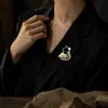 Broche Retrô Peixe Koi e Cabaça Estilo Chinês para Mulheres, Broche Exquisito de Luxo de Alta Qualidade para Hanfu Qipao, Alfinete Acessório para Terno