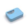 Estuche para Lentes de Contacto de Color Sólido Estilo Simple Corazón de Chica Ins con Espejo Caja para Lentes de Contacto Doble Estuche de Compañero para Pareja Paquete de Dos Pares
