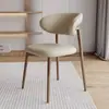 Silla de comedor moderna de lujo ligero de diseño nórdico de madera maciza, silla simple de madera natural para café, ocio, hogar, comedor con respaldo