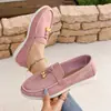 E-commerce transfronteiriço, tamanhos grandes, nova coleção outono 2026, sapatos de salto baixo, tamanhos 36-43, mocassins slip-on, sapatos fáceis de calçar