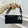 Bolsa de cartão com cordão de quatro cantos 15 capa de celular para ip16promax tendência 14 pulseira 12 capa macia 11 à prova de queda 7/8