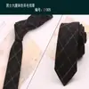 Corbata de Lana Sintética para Hombre 6CM Estrecha Estilo Retro Británico Europeo y Americano Casual Negocios Patrón Cuadros Manual