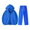 Nuevo Conjunto Casual con Cremallera de Color Sólido, Ajuste Delgado y Moda, Forrado de Polar, Otoño/Invierno 2026 para Hombres y Mujeres