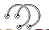 Aço Inoxidável Bola Redonda Ponta Cônica Ferradura Argola de Nariz Piercing de Nariz Brinco Piercing Multiuso Joia Estilo Europeu e Americano Direto do Fabricante
