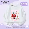 Roupa Estilo Blocos de Montar Digital para Meninos e Meninas, Nova Coleção Primavera, Outono e Inverno 2025, Moletom Infantil Estiloso com Fleece, Blusa Versátil da Moda