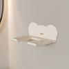 Suporte de Secador de Cabelo Ventosa Sem Furos Espaço Alumínio Montado na Parede Banheiro Suporte de Secador de Cabelo
