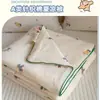 Colcha de Verano de Algodón Tejido de Soya Grado A con Dibujos Animados, Lavable a Máquina, Adecuada para Niños y Estudiantes, Colcha de Verano para Dormitorio con Aire Acondicionado, Colcha Delgada