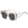 Gafas de sol de montura grande con forma cóncava y polígono irregular, nuevas gafas de sol transfronterizas
