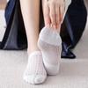 Meias Invisíveis Femininas de Cor Sólida, Estilo Malha Fina para Primavera e Verão, Meias Respiráveis de Corte Baixo com Silicone Sem Mostra, Calcanhar Antiderrapante