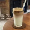 Xícara de Café Estilo Ins, Caneca Suja Retrô, Copo para Cold Brew, Copo de Vidro para Café Americano Gelado, Copo para Flat White, Copo para Latte