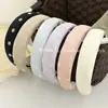 Faixa de Cabeça de Cetim com Bolinhas Estilo Coreano, Larga, com Toque de Luxo, Faixa de Esponja para Altura no Cabelo, Acessório de Cabelo Estiloso para Sair