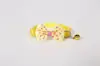 Collar para Perro Gato Macaron Transfronterizo Multicolor con Lazo y Cascabel Accesorios de Hebilla Colorida de Alta Calidad