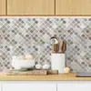 Decoração de Parede Adesivos de Parede Estéreo 3D Adesivos de Azulejo Impermeáveis e Resistentes a Manchas para Banheiro Adesivos de Parede Mosaico Autoadesivos Cola de Cristal