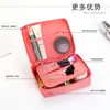 Bolso Cuadrado Simple de Color Sólido Portátil Bolso de Cosméticos Portátil Bolsa de Almacenamiento Multiusos Gran Capacidad Bolsa de Lavado de Viaje