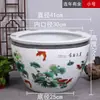 Macetas Grandes de Patio, Vasijas de Agua de Porcelana Azul y Blanca de Jingdezhen, Peceras, Recipientes para Lotos, Macetas para Nenúfares, Tanques para Tortugas, Tanques para Tortugas de Hotel