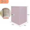 Armário Pequeno de Metal para Uso Doméstico, Armário com Senha para Quarto, Armário de Arquivos, Armário Pequeno de Metal para Mesa de Estudante, Armário para Dormitório de Meninas, Armário de Armazenamento