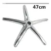 Accesorios para sillas giratorias elevables: base de cinco estrellas de acero, base de garra de plástico de nylon, base de disco, accesorios para taburete redondo