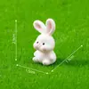 Miniatura linda de conejo de orejas grandes, perfecta para paisajismo, decoraciones de bricolaje y como una pequeña pieza decorativa
