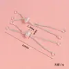 Accesorios para Joyería DIY Cadena de Extensión Cadena de Tirar de Silicona Ajustable Pulsera DIY Hecha a Mano Collar Cadena Universal Retráctil