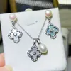 Accesorios de Perlas DIY Aguja de Plata Popular Chapado en Oro de 18K Microincrustado Circonita Aretes de Presión de Cisne Montura Vacía Arete Accesorios de Perlas