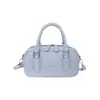 Bolsa de Bowling de Alto Padrão Estilo Coreano para Mulheres, Bolsa de Ombro Fashion de Grande Capacidade para Nicho, Bolsa Transversal Simples Personalizada