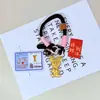 Ouro Puro 999 Masculino e Feminino Estiloso Criativo Tendência Joia Pingente Fofo e Requintado Presente para Amigos Atacado