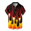 Amazon AliExpress nueva importación transfronteriza comercio exterior nueva impresión de llamas chaqueta de camisa para hombre fabricantes suministro