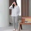 Pijama Feminino de Viscose Stretch para Primavera, Gola Redonda, Amigo da Pele, Macio, Solto, Conjunto Casual para Casa Feminino, Novo Modelo 2026