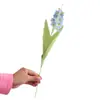 Flores Artificiais de Lírio-do-Vale, Flores de Sino de Vento, Buquês de Flores Artificiais, Materiais para Arranjo Floral DIY, Estilo Fresco Nórdico, Mini Atacado, Transfronteiriço