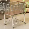 Cesta de lavandería para almacenamiento de ropa sucia cesta de almacenamiento carrito de bocadillos estante de almacenamiento para huecos de lavabo de baño cesta de lavandería para inodoro