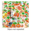 50 Piezas de Zanahoria Mojo Juguete de Moda Pegatinas Decorativas Impermeables