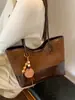 Bolso Tote Grande de Gamuza con Estampado de Leopardo Moda Retro para Mujer Otoño Invierno Nuevo Bolso de Hombro Único con Temperamento para el Trabajo