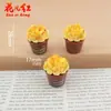 Serie de Cubos de Palomitas de Maíz Hecho a Mano DIY Accesorios de Pegamento de Crema Resina Adornos Colgantes Fundas de Teléfono Llaveros