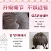 Peluca de Doble Cola de Caballo para Mujer, Estilo Lolita de Celebridad de Internet, Rizos Romanos, Cabello Largo Rizado con Flequillo, 75 cm
