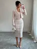 Blazer de Moda Cruzado Europeo y Americano 2026 Nuevo para Mujer, Exquisito y Elegante, para Citas Nocturnas, con Diseño Entallado a la Cintura
