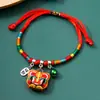 Festival del Bote del Dragón cuerda colorida bendición zongzi pulsera para bebé joyería zongzi infantil cuerda de mano tejida a mano hilo rojo