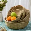 Hecho a Mano Bambú Productos de Bambú Cesta de Bambú Supermercado Sala de Estar Fruta Azul Cesta para Pan al Vapor Cesta de Almacenamiento de Bambú Cesta para Dim Sum