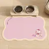 Alfombrilla Alimentación Mascota Gato Perro Pelo Liso de Fábrica Barro de Diatomeas Absorbente Resistente a la Suciedad Fácil de Cuidar Manteles Individuales Antideslizante A Prueba de Salpicaduras Alfombrilla para el Suelo