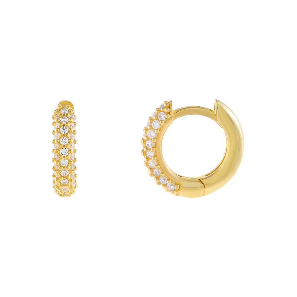Gold-Wide-CZ-Solid-Huggie-Earr