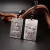 Colgante Chiba Plata Tailandesa Signo del Zodiaco Doce Dios Guardián Colgante para Hombres: Colgante de Rata, Buey, Tigre, Conejo, Dragón, Serpiente, Caballo, Oveja, Mono, Gallo, Perro, Cerdo