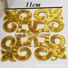 En stock Lujo Ligero Accesorios Decorativos DIY Pegatinas de Tela Bordadas a Mano Parches para Vestidos Accesorios para Ropa Lentejuelas para Planchar