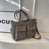 Bolso de pana Bolso tote para mujer Gran capacidad Otoño e invierno Se puede llevar cruzado 2024 Nuevo Bolso de hombro versátil Clase de viaje