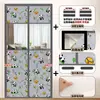 Cortina de Porta de Algodão Espessa de Inverno com Padrão de Desenho Animado, Design Dividido Magnético, Silenciosa, Autoadesiva, Não Requer Furação, Designs Personalizados Disponíveis