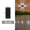 Lámpara Solar de Lavado de Pared para Exteriores Lámpara de Pared para Patio Exterior a Prueba de Lluvia Lámpara de Pared para Jardín de Villa Foco de Paisaje Lámpara de Pared Periférica Decorativa