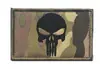 HaiKe Outdoor Amazon - Tira de pecho para abanico militar, brazalete con diseño de PUNISHER, etiqueta de tela con velcro