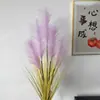 Decoração de Casa para Interior Plantas Artificiais Juncos Grama Rabo de Cachorro de 5 Cabeças Pacote de Plantas Verdes Erva-dos-Juncos Juncos Populares Pena de Juncos