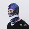 Máscara de Montar Motocicleta Exterior Cara Gini Cortavientos Bicicleta Impresa Cubierta para la Cabeza Sombrero Forro de Casco