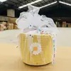 Canasta de Mano Arcoíris Regalo de Regreso Luna Llena del Bebé Año Viejo Banquete de los Cien Días de los Niños Regalo de Acompañamiento Caja de Regalo de Cumpleaños Tejida